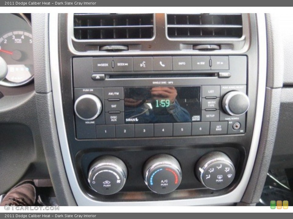 Dark Slate Gray Interior Controls for the 2011 Dodge Caliber Heat #75480985