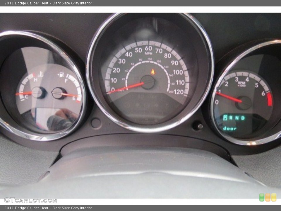 Dark Slate Gray Interior Gauges for the 2011 Dodge Caliber Heat #75481022