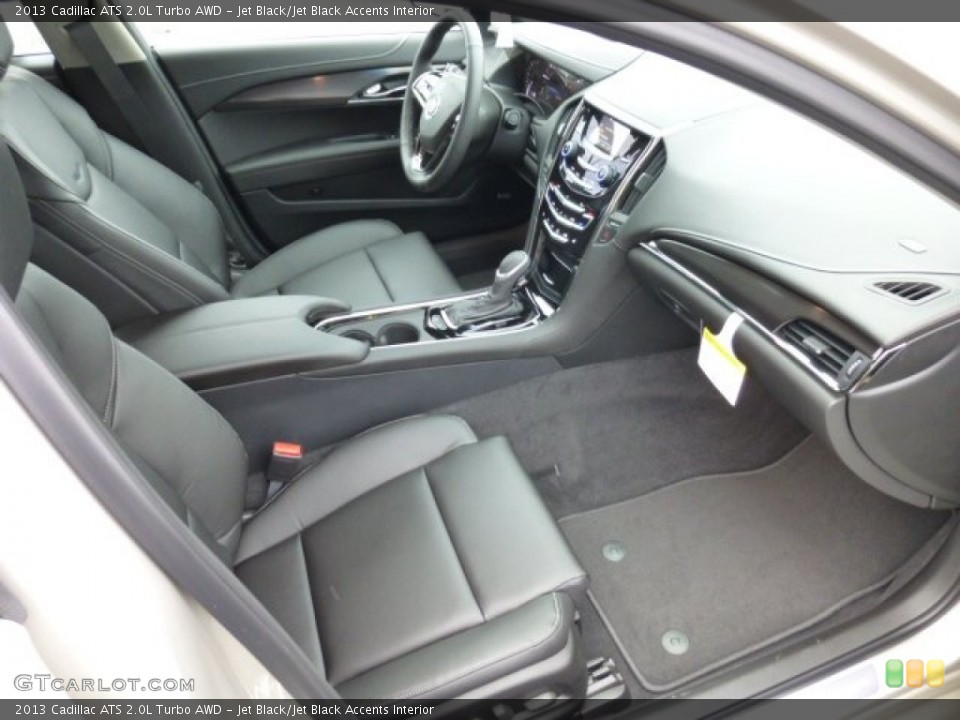 Jet Black/Jet Black Accents Interior Photo for the 2013 Cadillac ATS 2.0L Turbo AWD #75481622
