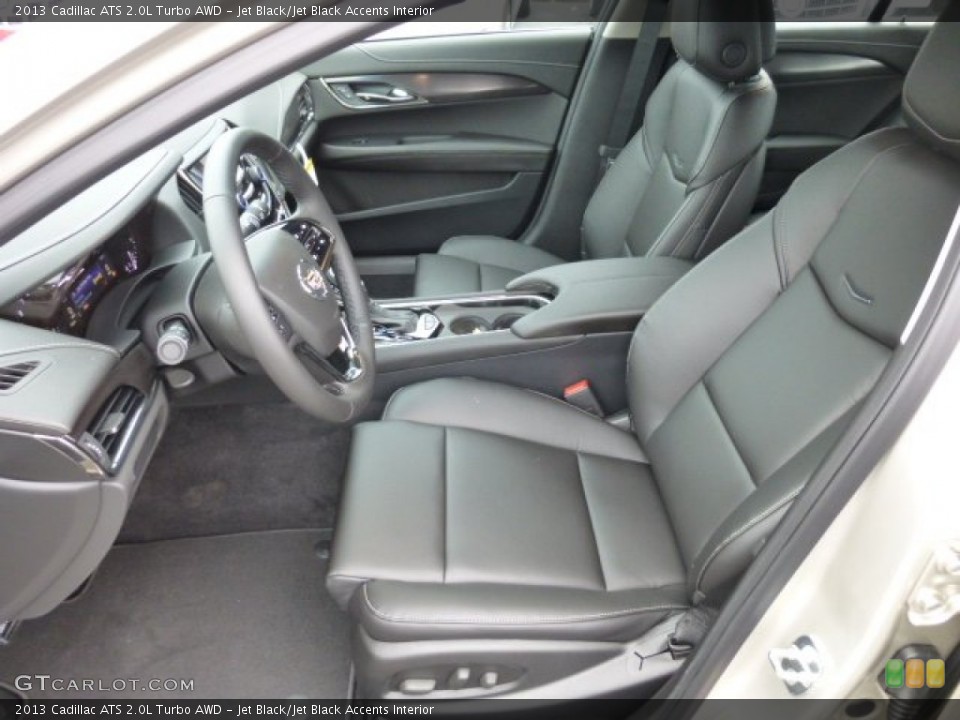Jet Black/Jet Black Accents Interior Front Seat for the 2013 Cadillac ATS 2.0L Turbo AWD #75481712