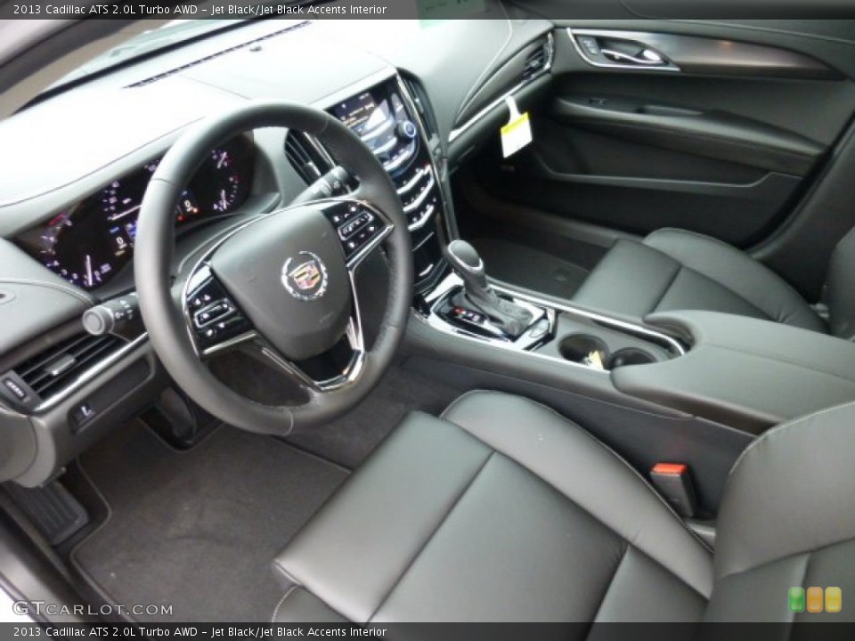 Jet Black/Jet Black Accents Interior Prime Interior for the 2013 Cadillac ATS 2.0L Turbo AWD #75481728