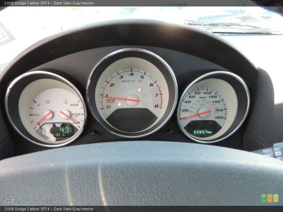 Dark Slate Gray Interior Gauges for the 2008 Dodge Caliber SRT4 #75482360