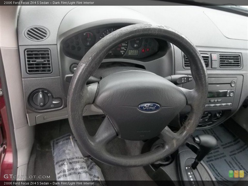 Dark Flint/Light Flint Interior Steering Wheel for the 2006 Ford Focus ZX4 S Sedan #75488275