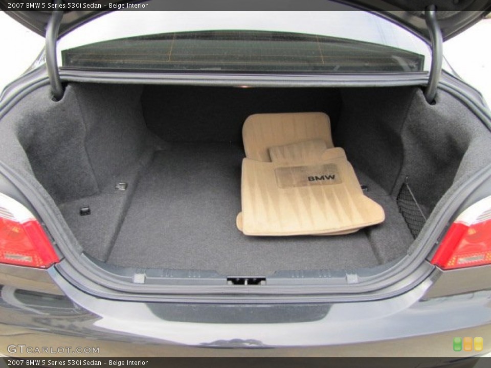 Beige Interior Trunk for the 2007 BMW 5 Series 530i Sedan #75495110