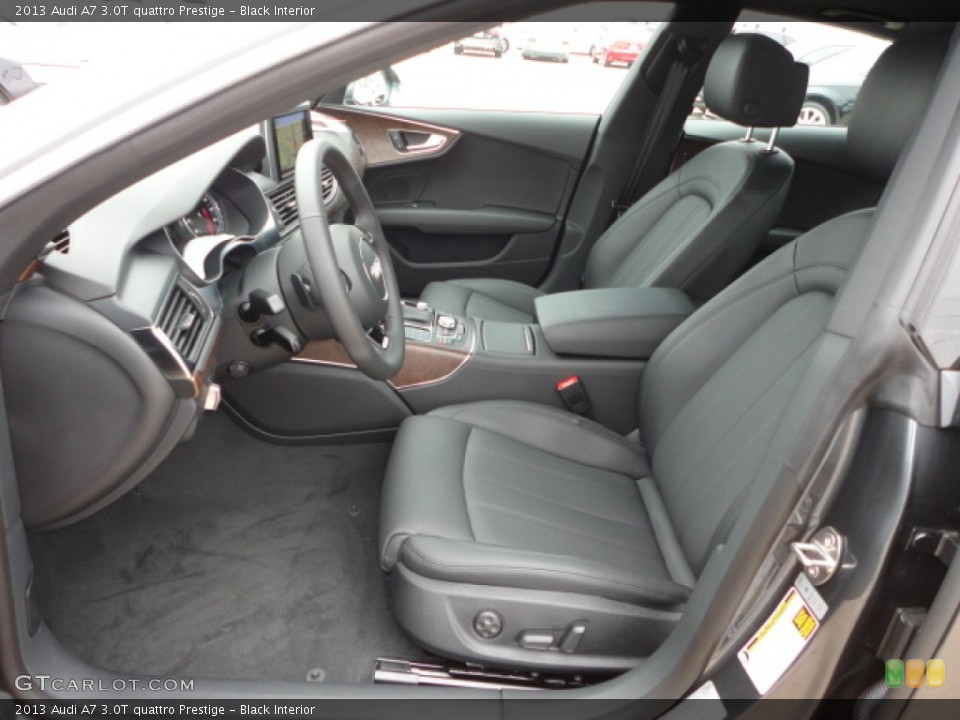 Black Interior Front Seat for the 2013 Audi A7 3.0T quattro Prestige #75496577