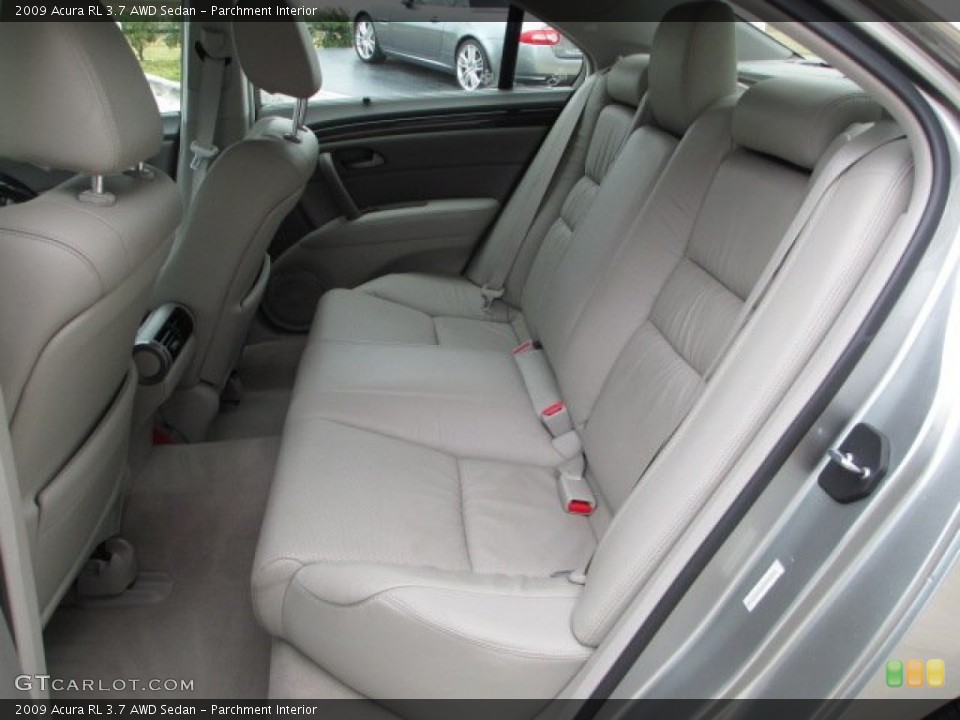 Parchment Interior Rear Seat for the 2009 Acura RL 3.7 AWD Sedan #75496637