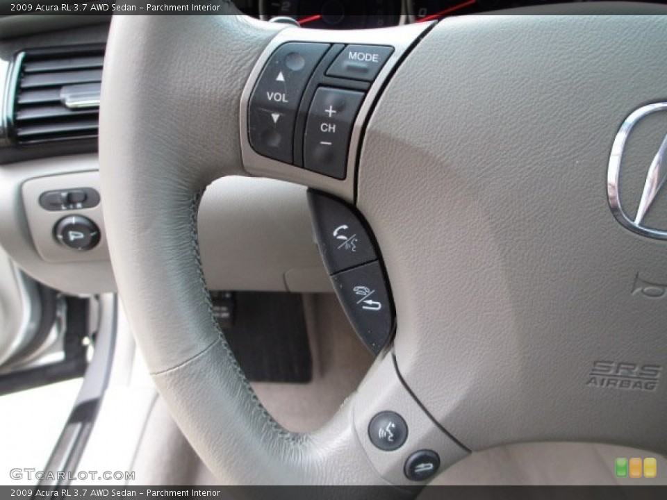 Parchment Interior Controls for the 2009 Acura RL 3.7 AWD Sedan #75497115