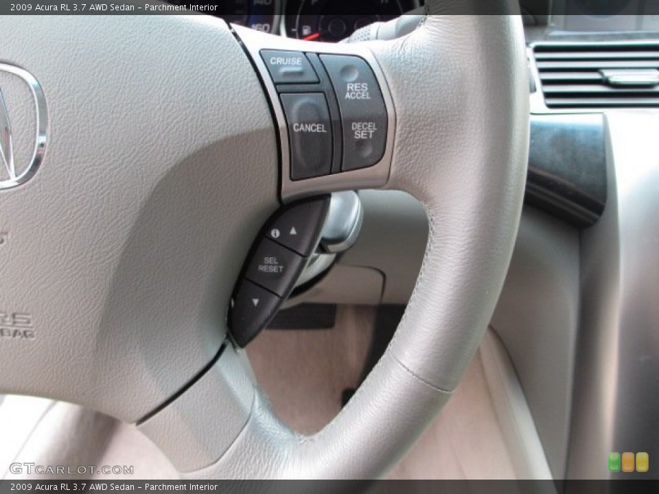Parchment Interior Controls for the 2009 Acura RL 3.7 AWD Sedan #75497135