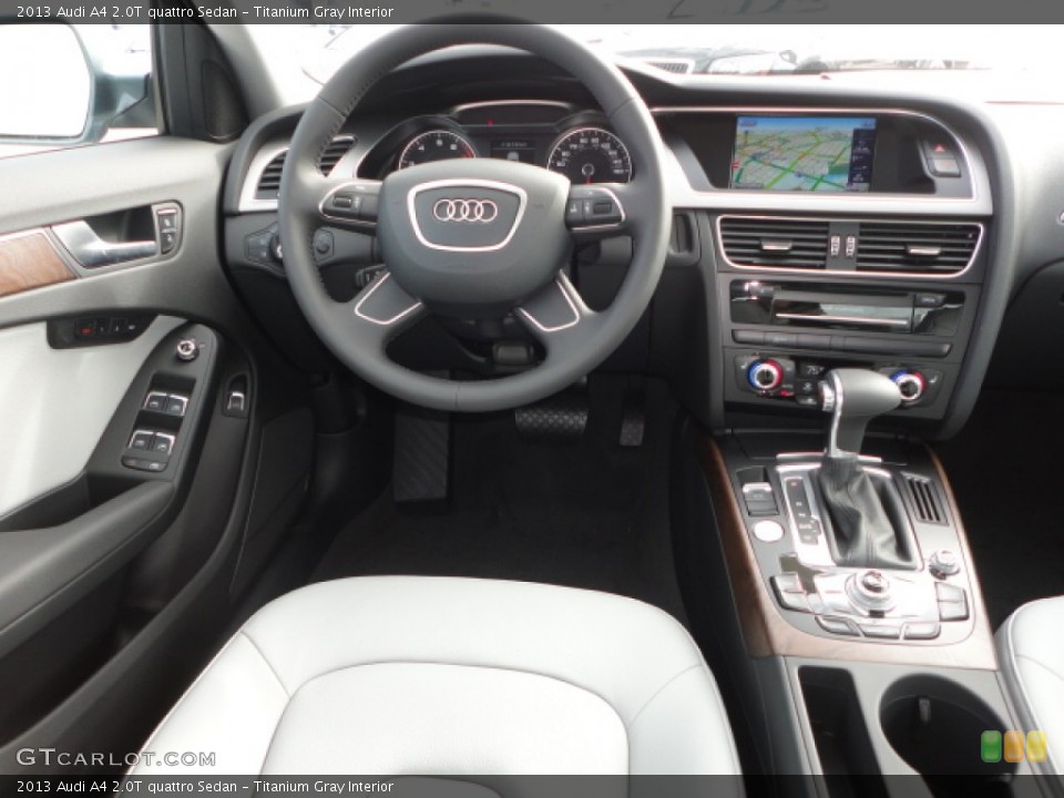 Titanium Gray Interior Dashboard for the 2013 Audi A4 2.0T quattro Sedan #75497151