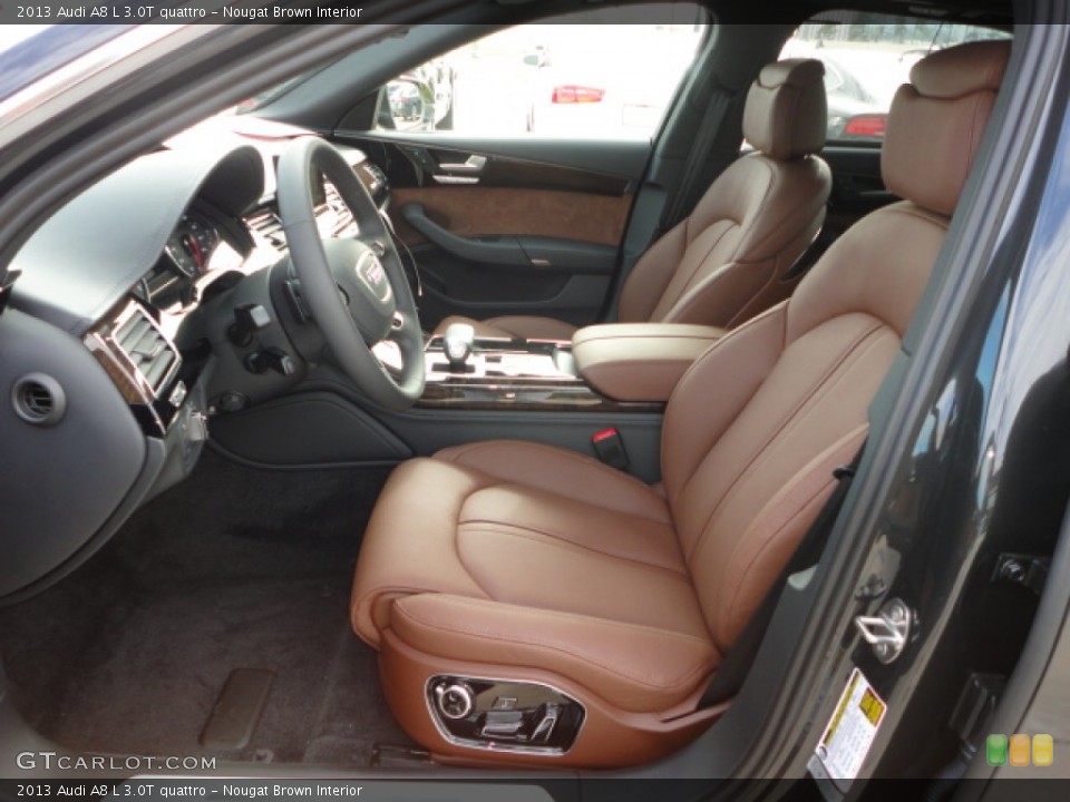 Nougat Brown Interior Front Seat for the 2013 Audi A8 L 3.0T quattro #75497660
