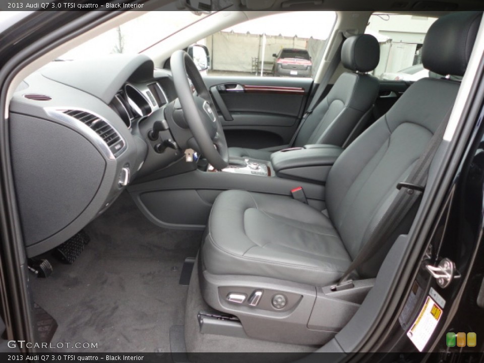 Black Interior Front Seat for the 2013 Audi Q7 3.0 TFSI quattro #75498728