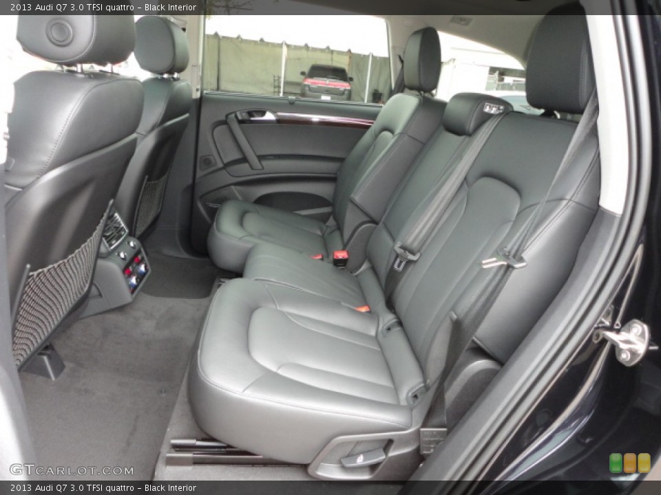 Black Interior Rear Seat for the 2013 Audi Q7 3.0 TFSI quattro #75498751