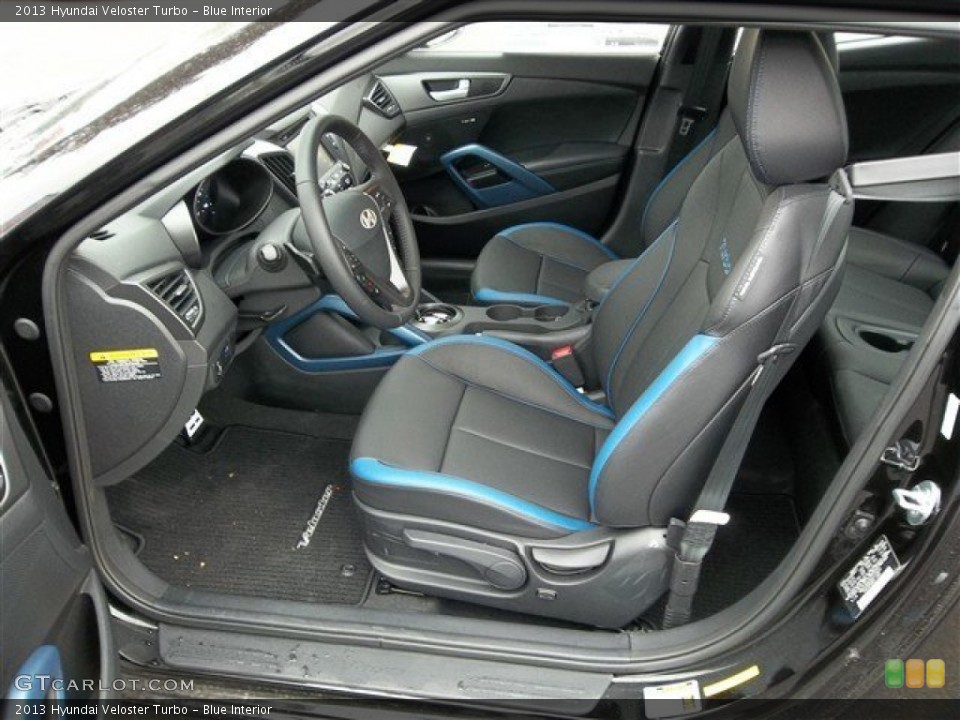 Blue Interior Front Seat for the 2013 Hyundai Veloster Turbo #75498887