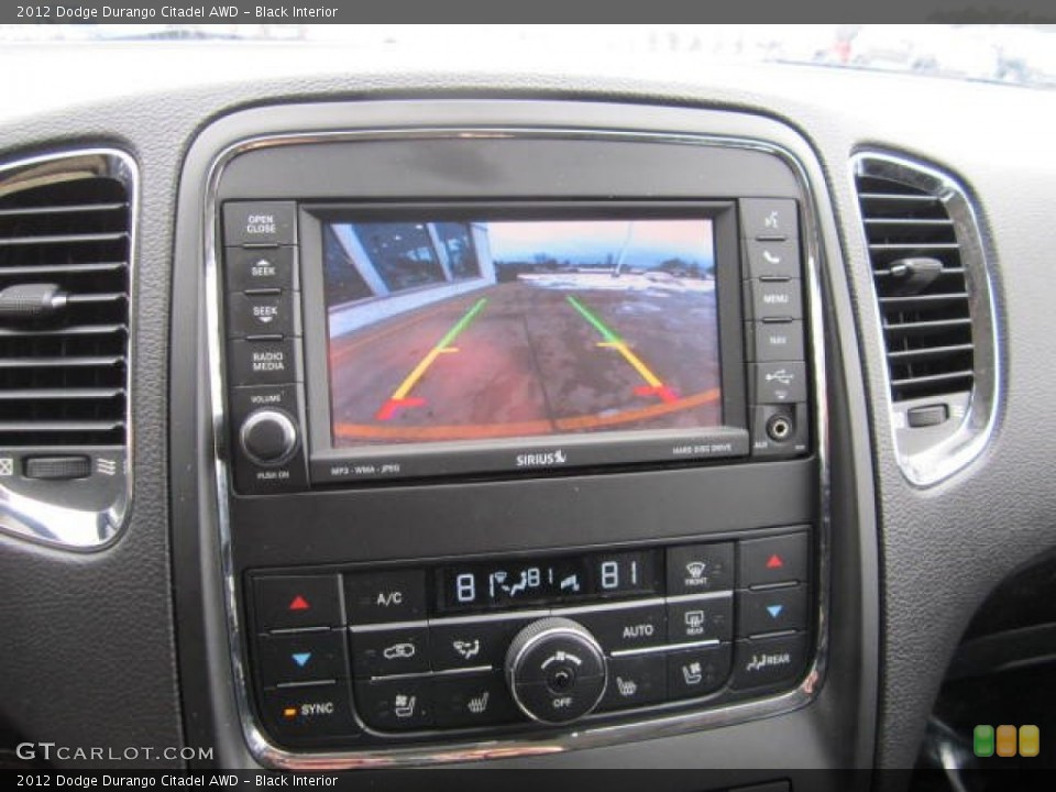 Black Interior Controls for the 2012 Dodge Durango Citadel AWD #75498905