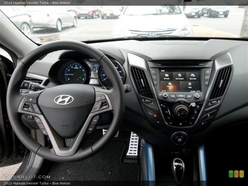 Blue Interior Dashboard for the 2013 Hyundai Veloster Turbo #75498907