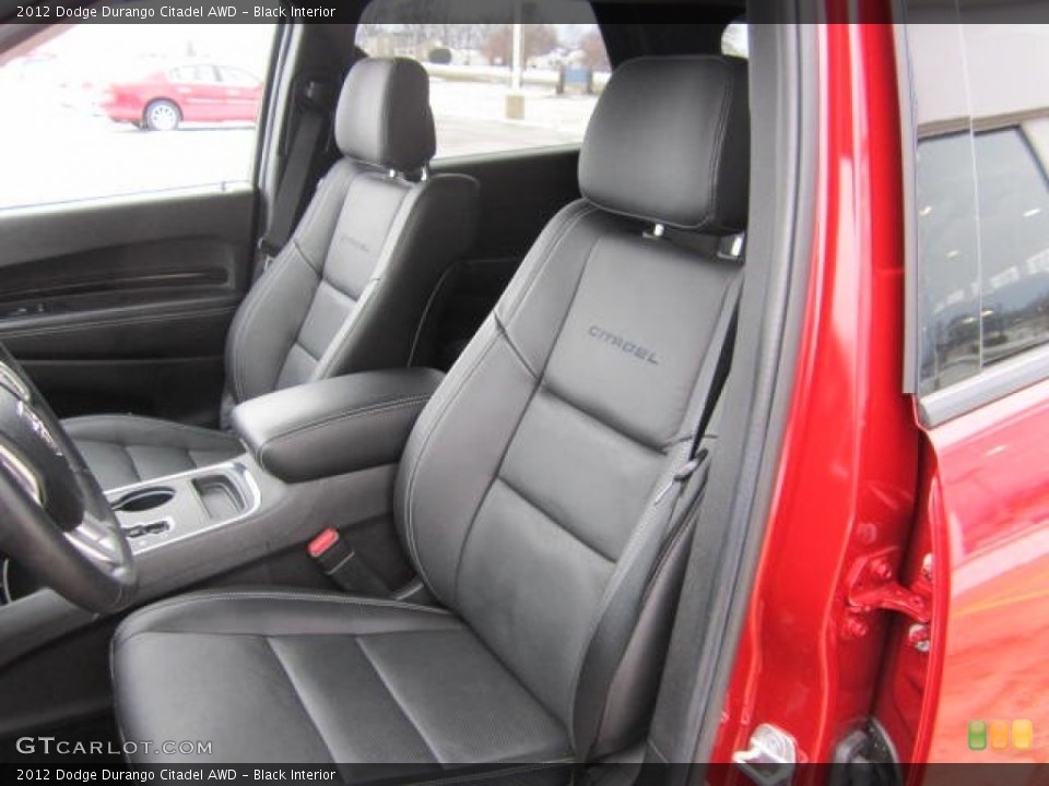 Black Interior Front Seat for the 2012 Dodge Durango Citadel AWD #75499049