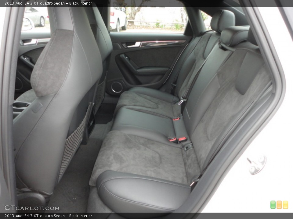 Black Interior Rear Seat for the 2013 Audi S4 3.0T quattro Sedan #75499710