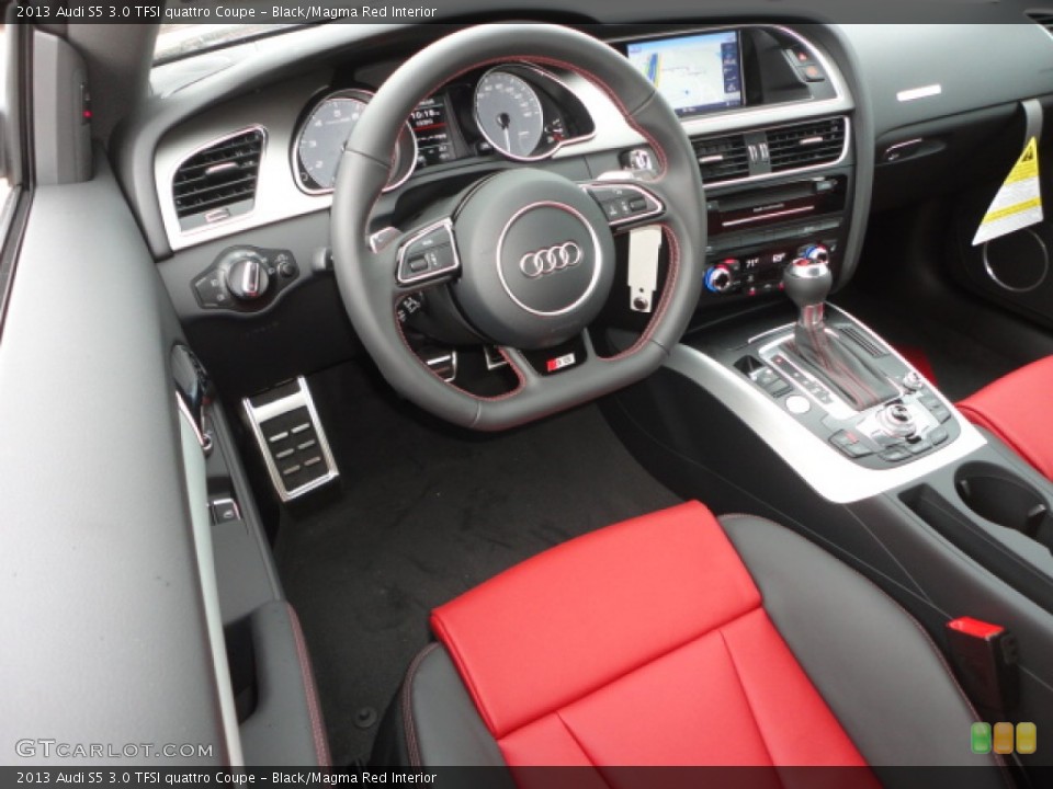 Black/Magma Red Interior Dashboard for the 2013 Audi S5 3.0 TFSI quattro Coupe #75500036