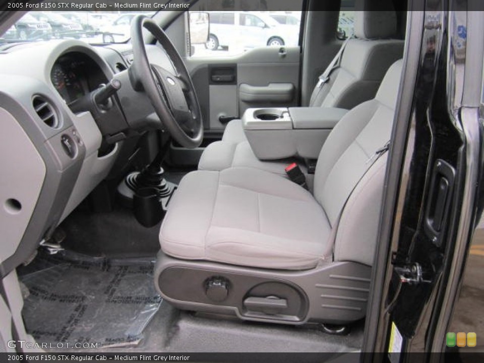 Medium Flint Grey Interior Front Seat for the 2005 Ford F150 STX Regular Cab #75501078