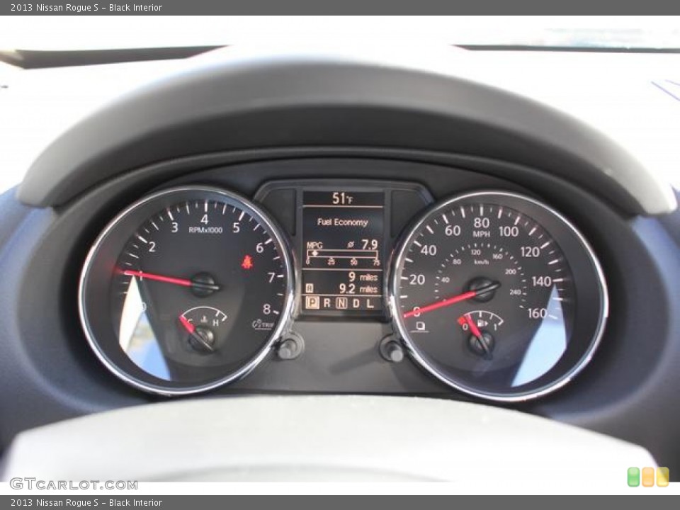 Black Interior Gauges for the 2013 Nissan Rogue S #75504095
