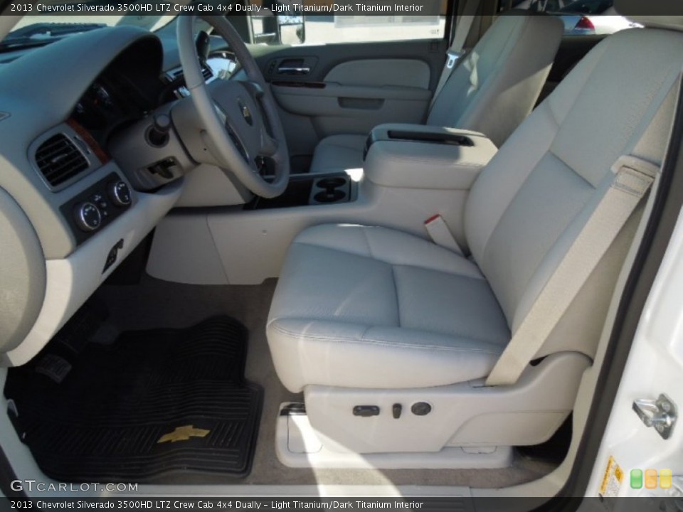 Light Titanium/Dark Titanium Interior Front Seat for the 2013 Chevrolet Silverado 3500HD LTZ Crew Cab 4x4 Dually #75504208