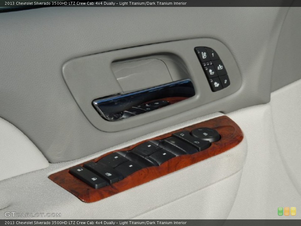 Light Titanium/Dark Titanium Interior Controls for the 2013 Chevrolet Silverado 3500HD LTZ Crew Cab 4x4 Dually #75504273