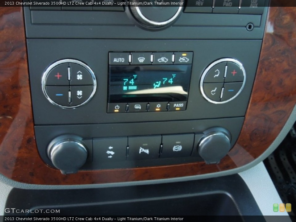 Light Titanium/Dark Titanium Interior Controls for the 2013 Chevrolet Silverado 3500HD LTZ Crew Cab 4x4 Dually #75504310