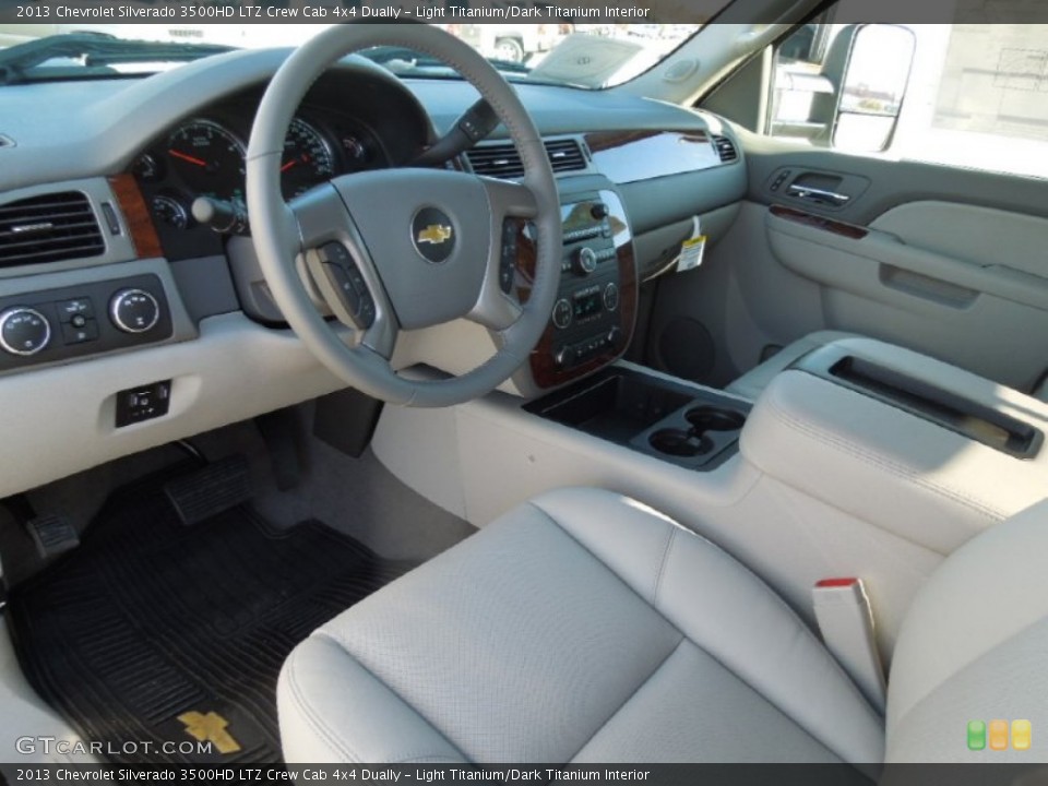 Light Titanium/Dark Titanium Interior Prime Interior for the 2013 Chevrolet Silverado 3500HD LTZ Crew Cab 4x4 Dually #75504563