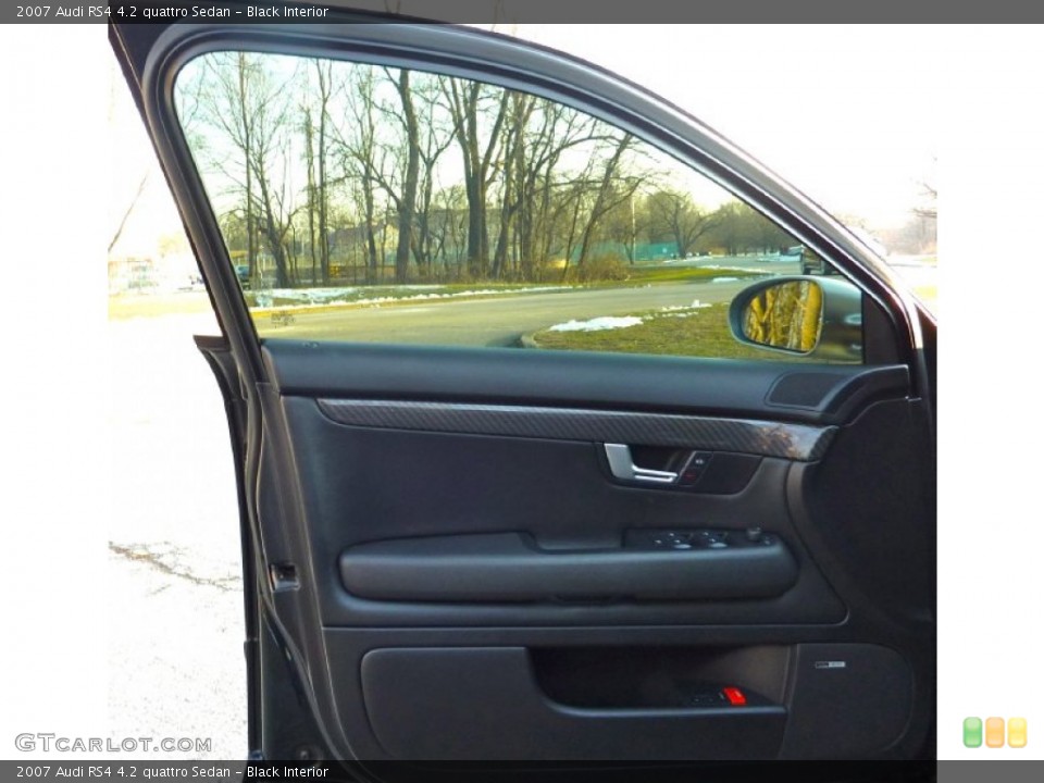 Black Interior Door Panel for the 2007 Audi RS4 4.2 quattro Sedan #75505212