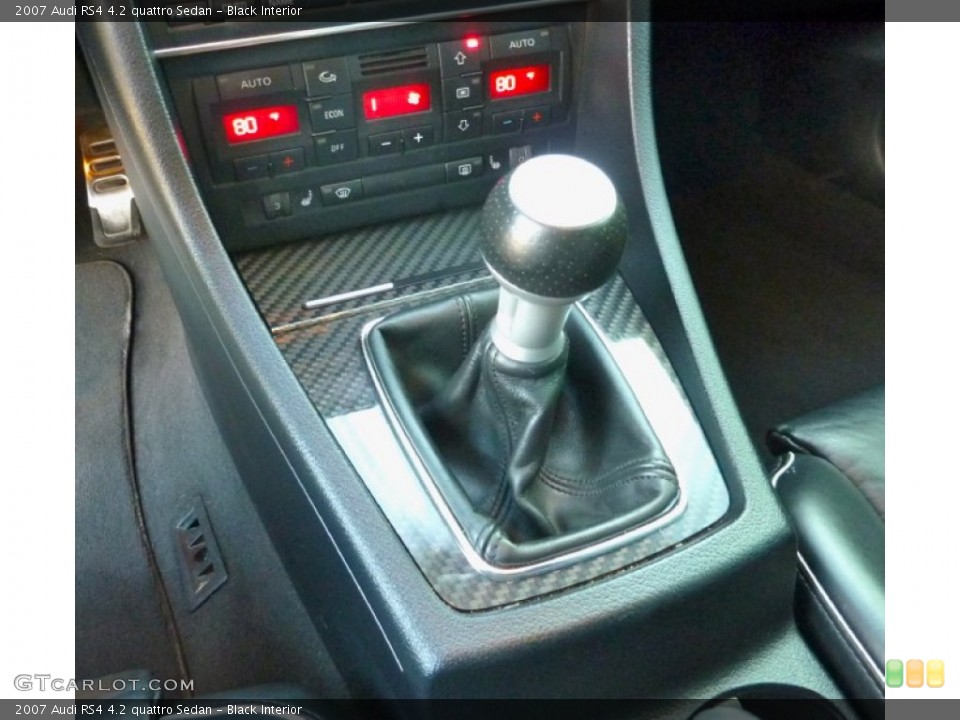 Black Interior Transmission for the 2007 Audi RS4 4.2 quattro Sedan #75505430