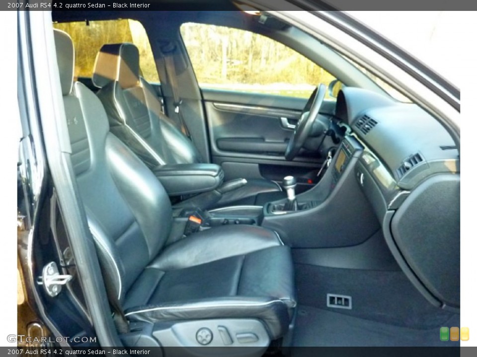 Black Interior Photo for the 2007 Audi RS4 4.2 quattro Sedan #75505481