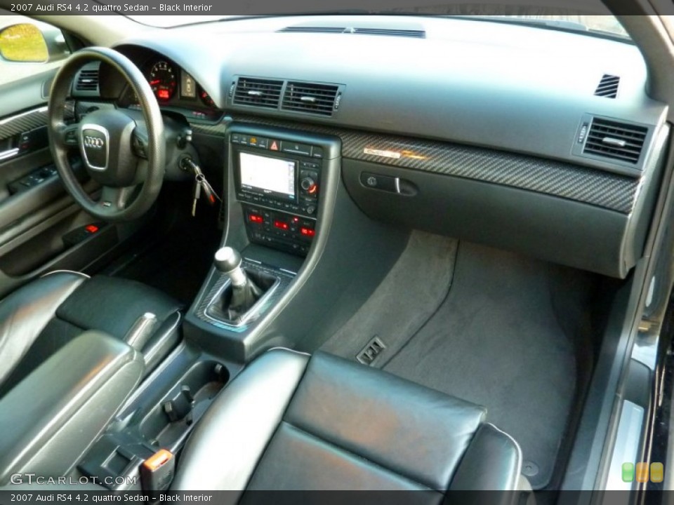 Black Interior Dashboard for the 2007 Audi RS4 4.2 quattro Sedan #75505493
