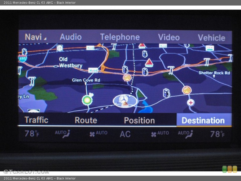 Black Interior Navigation for the 2011 Mercedes-Benz CL 63 AMG #75513290