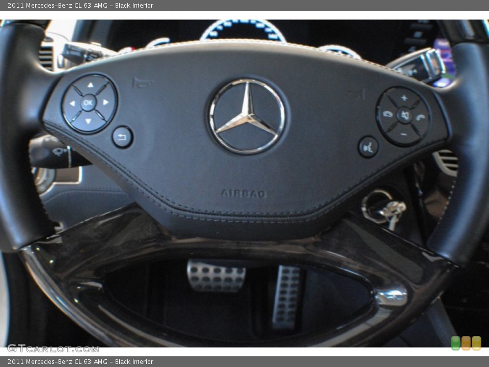 Black Interior Steering Wheel for the 2011 Mercedes-Benz CL 63 AMG #75513312