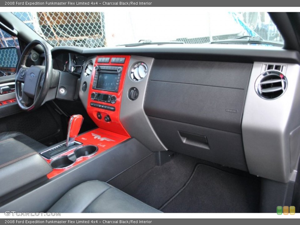 Charcoal Black/Red Interior Dashboard for the 2008 Ford Expedition Funkmaster Flex Limited 4x4 #75513981