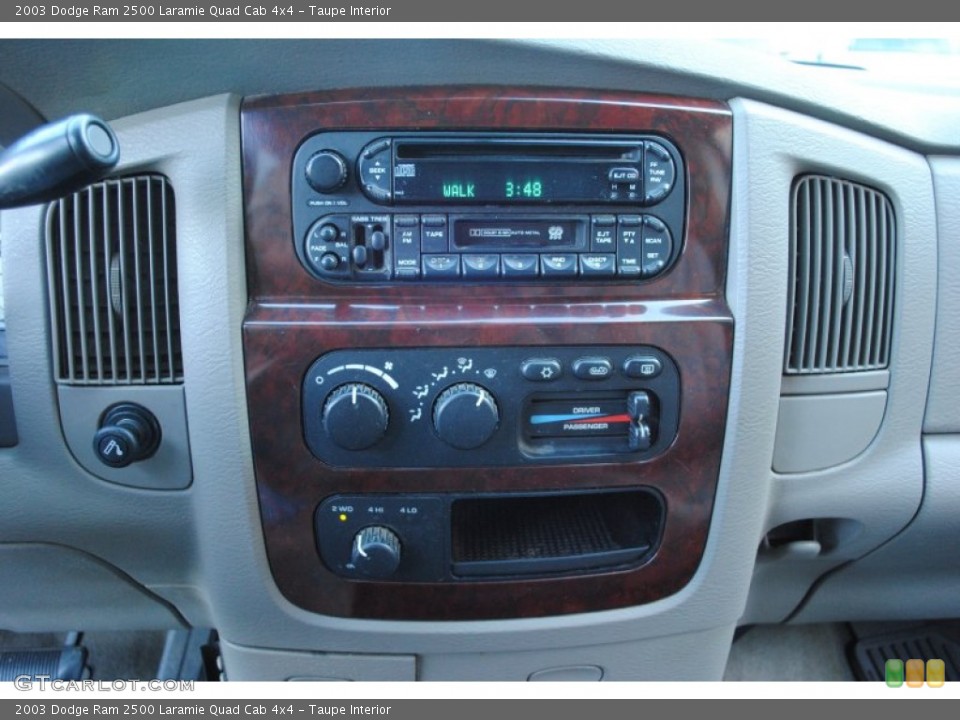 Taupe Interior Controls for the 2003 Dodge Ram 2500 Laramie Quad Cab 4x4 #75514400