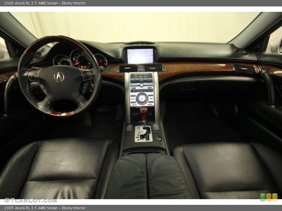 Ebony Interior Dashboard for the 2005 Acura RL 3.5 AWD Sedan #75514811