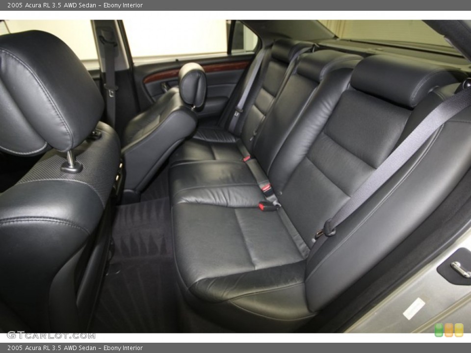 Ebony Interior Rear Seat for the 2005 Acura RL 3.5 AWD Sedan #75514938