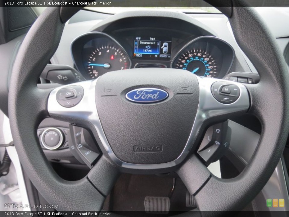 Charcoal Black Interior Steering Wheel for the 2013 Ford Escape SE 1.6L EcoBoost #75514955