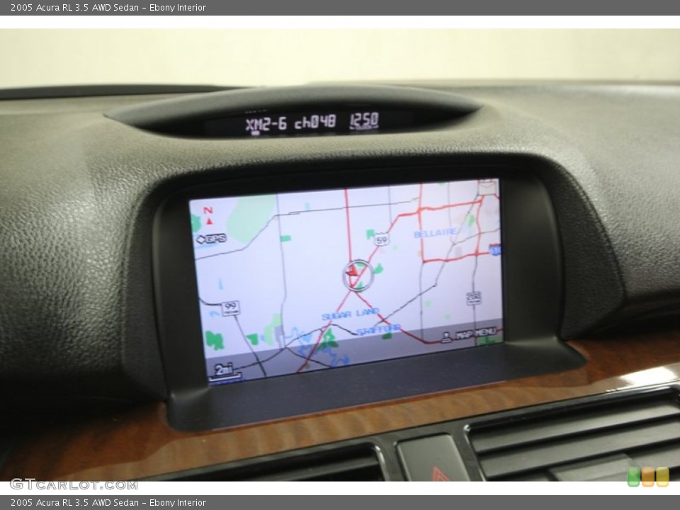 Ebony Interior Navigation for the 2005 Acura RL 3.5 AWD Sedan #75515079