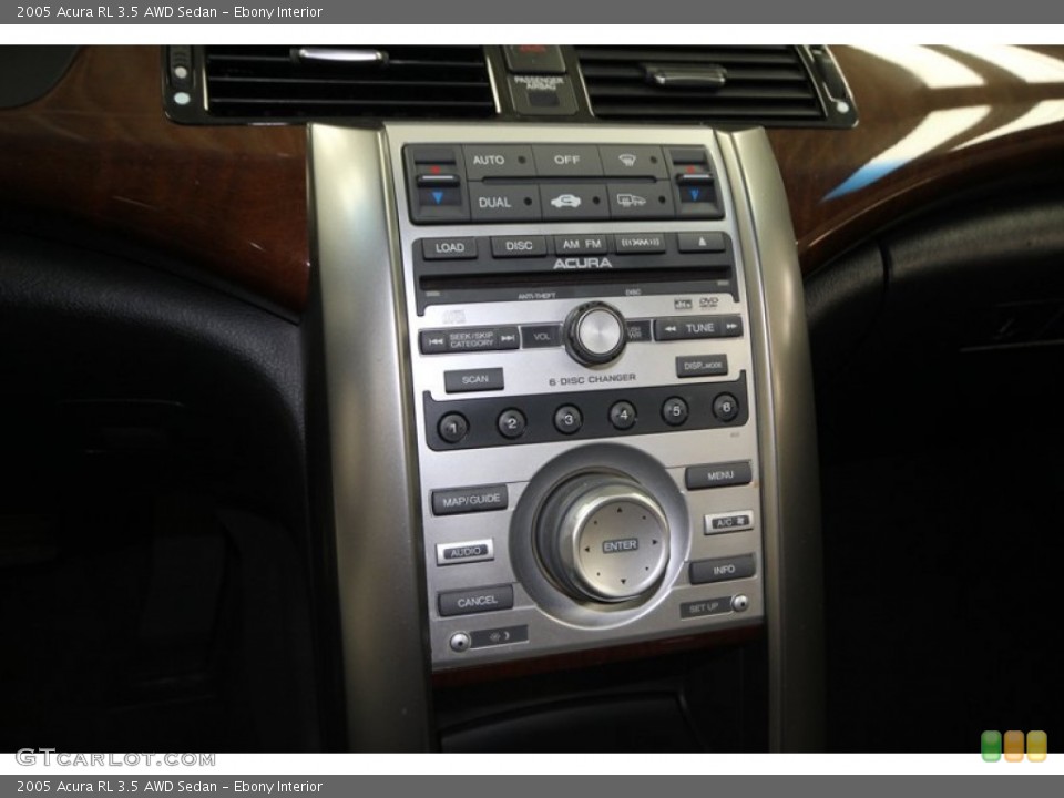 Ebony Interior Controls for the 2005 Acura RL 3.5 AWD Sedan #75515090
