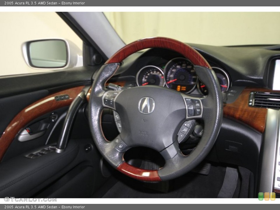 Ebony Interior Steering Wheel for the 2005 Acura RL 3.5 AWD Sedan #75515264