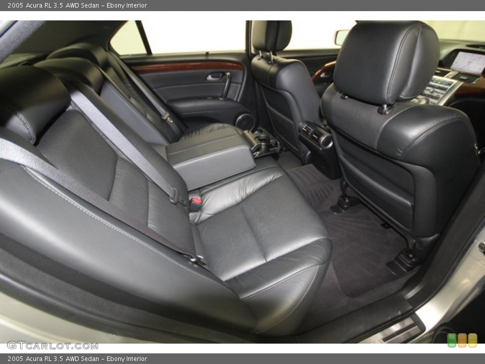 Ebony Interior Rear Seat for the 2005 Acura RL 3.5 AWD Sedan #75515325