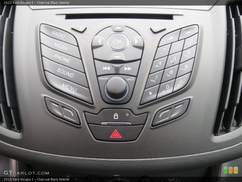 Charcoal Black Interior Controls for the 2013 Ford Escape S #75515393