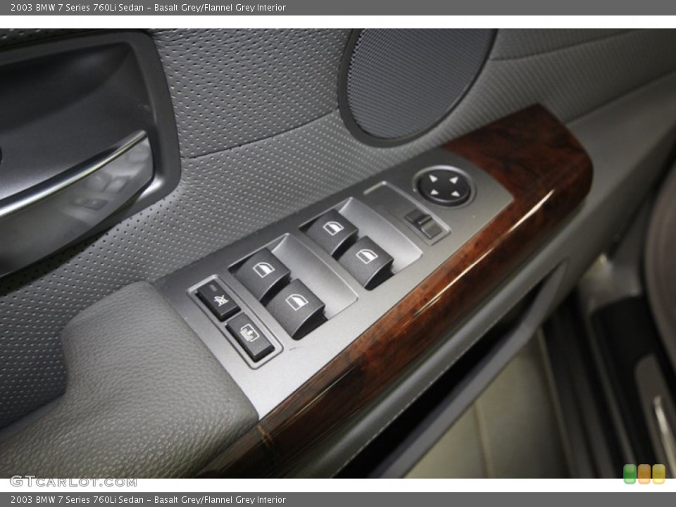 Basalt Grey/Flannel Grey Interior Controls for the 2003 BMW 7 Series 760Li Sedan #75517820