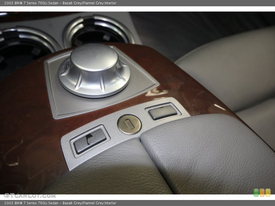 Basalt Grey/Flannel Grey Interior Controls for the 2003 BMW 7 Series 760Li Sedan #75517886