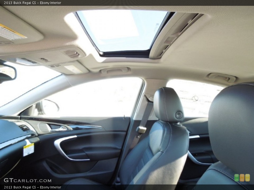 Ebony Interior Sunroof for the 2013 Buick Regal GS #75518135
