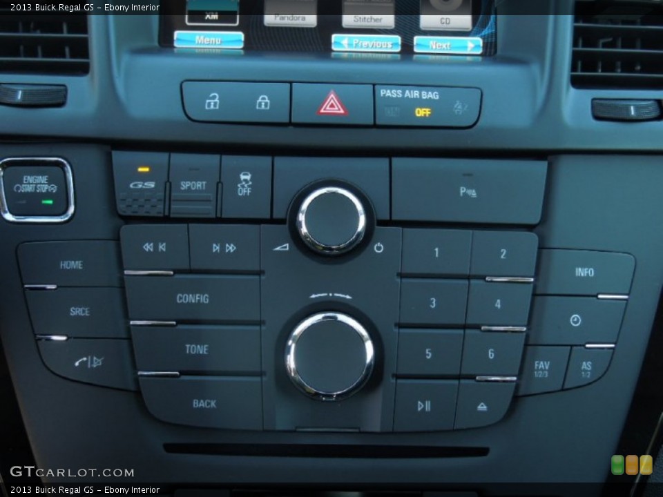 Ebony Interior Controls for the 2013 Buick Regal GS #75518174