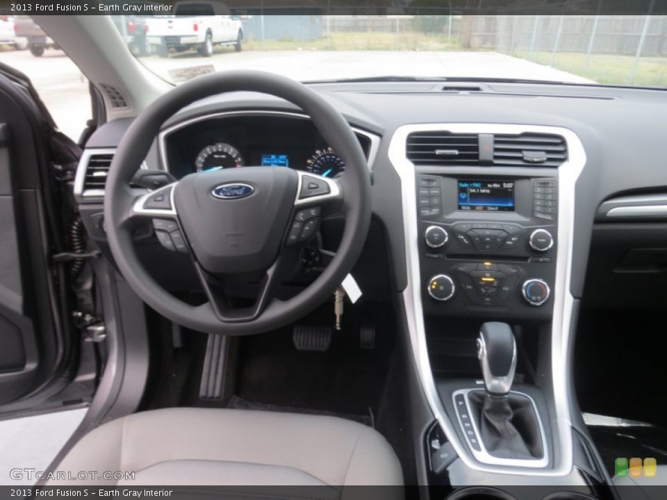 Earth Gray Interior Dashboard for the 2013 Ford Fusion S #75518204