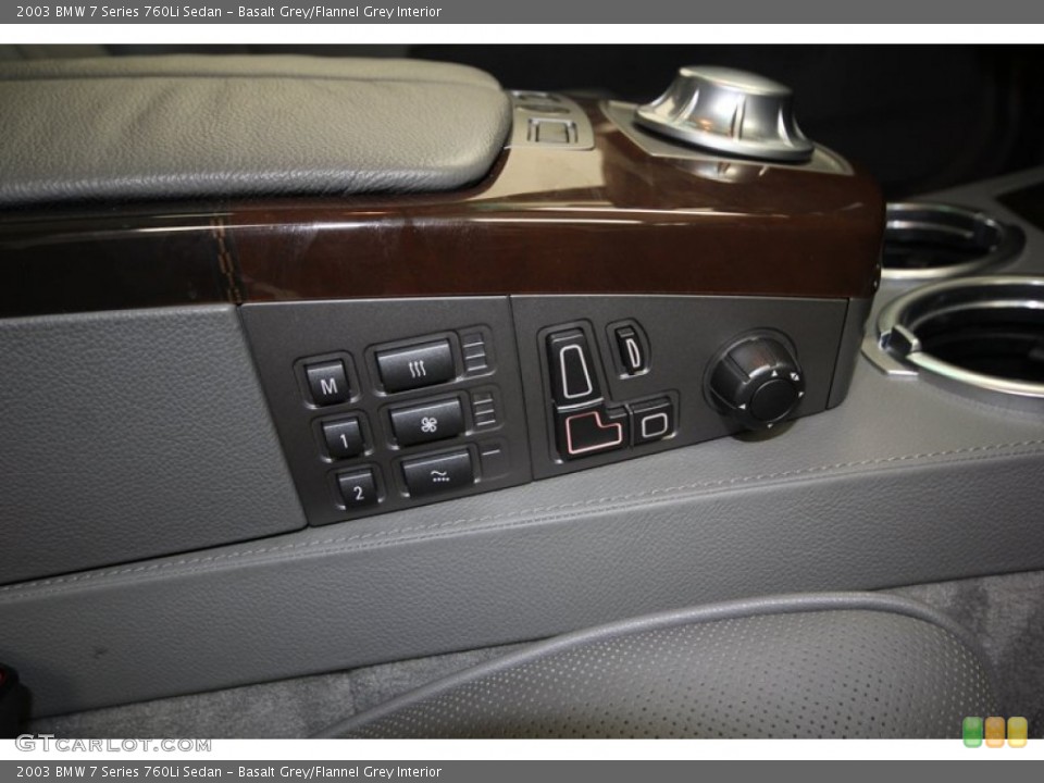 Basalt Grey/Flannel Grey Interior Controls for the 2003 BMW 7 Series 760Li Sedan #75518237